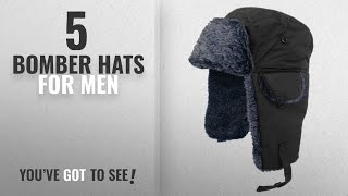 Top 10 Bomber Hats For Men 2018 Adult Fur Lined Waterproof Trapper Hat [upl. by Jessie]