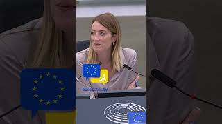 This is not the Eurovision Metsola tells MEPs singing BellaCiao to Orban Hungary viktororban [upl. by Sylvanus]