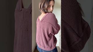 Merlot ribbed textured long sleeve top [upl. by Jodee818]