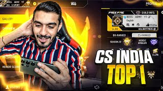 quotWatch Indias Top 1 CS Rank Player Dominate Free Fire Livequot [upl. by Levinson]