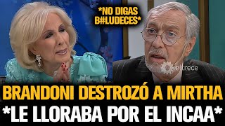 BRANDONI DESTROZÓ A MIRTHA QUE LLORABA POR EL INCAA CON MILEI [upl. by Alrac]