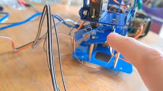 Review of Keyestudio 4DoF Mechanical Robot Arm Kit Arduino KS0488 [upl. by Amlus559]