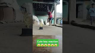 😱😱boy reaction cricket trending short 😱😱❤️🥰🥰 [upl. by Selassie]