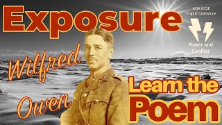 Exposure Wilfred Owen best analysis GCSE lit poem analysis learn Power and Conflict [upl. by Zerk516]