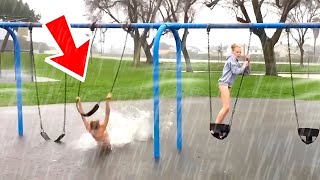 People vs Nature 🌦🌪⚡ Extreme Weather Fails [upl. by Rento]