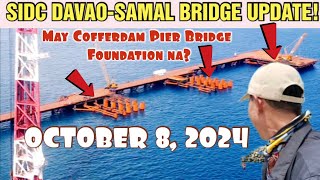 latestupdate SIDC DAVAOSAMAL BRIDGE CONSTRUCTION UPDATE MAY COFFERDAM PIER BRIDGE FOUNDATION NA [upl. by Celestia]