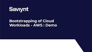 Lesson 2  Bootstrapping of Cloud Workloads  AWS  Demo [upl. by Drusi939]