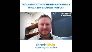 Rob Pawsey of Lawrence amp Hanson Electrical Wholesalers discusses his experience with MachShip [upl. by Max]