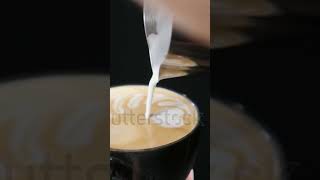 The Art of Adding Milk to Coffee  Creamy perfection [upl. by Shirline]