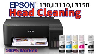 EPSON L130 L3110 L3150 Printer Head Cleaning  How To Clean EPSON L3110 Printer Head [upl. by Leitao326]