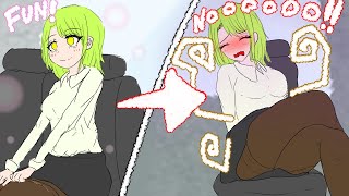 Girl has diarrhea and cant stop farting in a car【anime】 [upl. by Nnaharas79]