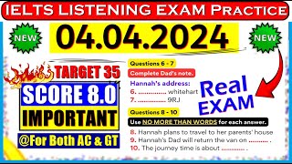 IELTS LISTENING PRACTICE TEST 2024 WITH ANSWERS  04042024 [upl. by Neehahs]