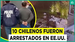 Diez chilenos fueron arrestados en EEUU Estarían vinculados a grupo de ladrones latinos [upl. by Ariada35]