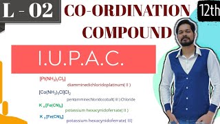 COORDINATION CHEMISTRY I CLASS 12 L2 I JEE I NEET I IUPAC Nomenclature of Coordination Compounds [upl. by Akerboom]