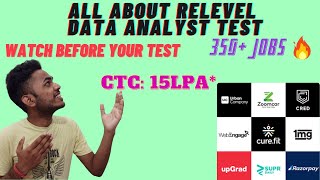 ALL ABOUT RELEVEL DATA ANALYST TEST  DATA SCIENCE  PYTHON  SQL RelevelbyUnacademy [upl. by O'Shee]