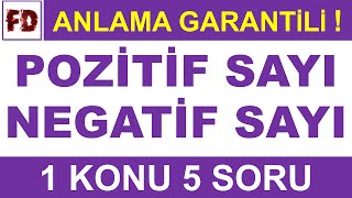 POZÄ°TÄ°F VE NEGATÄ°F SAYILAR SORU Ã‡Ã–ZÃœMÃœ Ã–ZEL TAKTÄ°KLÄ°  ANLAMA GARANTÄ°LÄ° [upl. by Ahsiela]