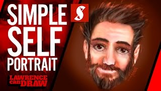 How to Draw a simple Self Portrait [upl. by Adnomal]