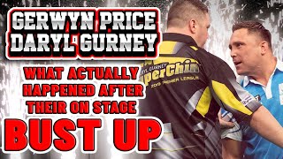 Gerwyn Price and Daryl Gurney What actually happened after their on stage bust up [upl. by Macdonell586]