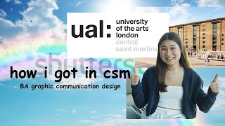 🪐 HOW I GOT INTO CENTRAL SAINT MARTINS ba graphics amp foundation  portfolio tips INDOSUBS [upl. by Ecneret]