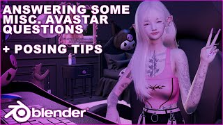 Answering Some Misc Posing Questions  Blender 291  Avastar Tutorial [upl. by Saree398]