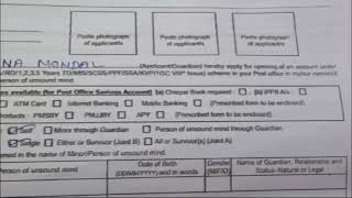 how to fill post office savings account opening POSB form step by step [upl. by Cynthla]