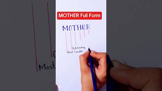 MOTHER Full Form  Full Form of MOTHERmother fullform shortsfeed [upl. by Hairam]