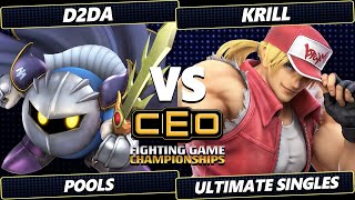 CEO 2024  D2da Meta Knight Vs KRilL Terry Smash Ultimate  SSBU [upl. by Mcgrath]