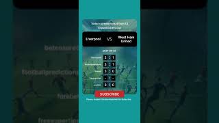 Liverpool vs West Ham United Today Prediction football predictions bettingtips [upl. by Bamford570]