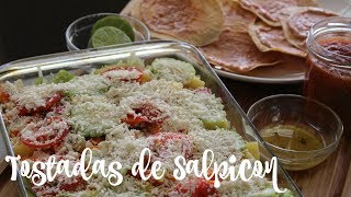 Tostadas de SalpiconFiambreMARILYN MILES [upl. by Jangro27]