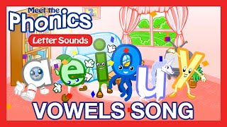 Meet the Phonics  Letter Sounds  Vowels Song  Preschool Prep Company [upl. by Ahtrim]