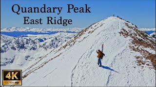 Quandary Peak East Ridge Summit A Skiing amp Hiking Guide CO 14er 4K UHD Cinematic [upl. by Haidebej]