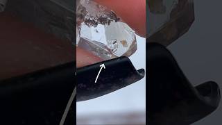 Found a 500 million year old enhydro Herkimer Diamond herkimerdiamond rockhounding crystals [upl. by Glennie]