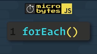 JavaScript Array forEach in 90 Seconds JavaScriptJanuary [upl. by Dadivitan]