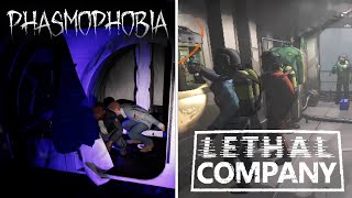 Phasmophobia and Lethal Company Double Header w Grian Skizz and Gem [upl. by Yelnet464]