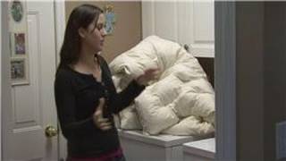 Housekeeping Instructions  How to Wash a Down Comforter [upl. by Jaan645]