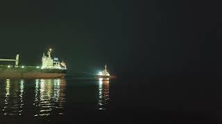 Vessel Berthing movement along side Port jetty [upl. by Idet]