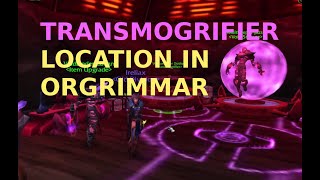 Transmogrifier location in Orgrimmar  World of Warcraft  Mists of Pandaria [upl. by Aim]