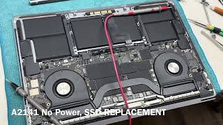 No Power Repairs16 inches A2141 SSD NAND Replacement [upl. by Ah]