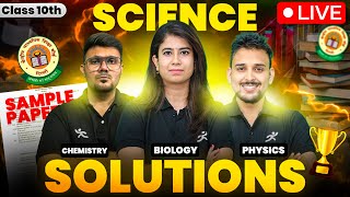 CBSE Class 10 Science Sample Paper Solution 202425  LIVE Paper Analysis and Discussion [upl. by Anak]