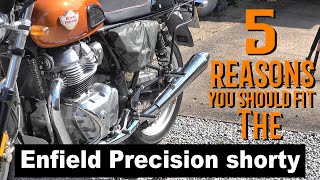 Royal Enfield Interceptor 650 5 Good reasons to fit the Enfield Precision Stainless shorty silencer [upl. by Anolla653]