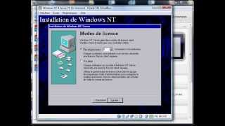 Installer Windows NT 4 Server sur VirtualBox [upl. by Goldi]