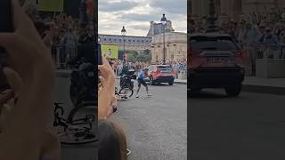 REMCO EVENEPOEL 🇧🇪 PUNCTURE BEFORE GOLD MEDAL 🥇PARIS 2024 🇫🇷 OLIMPIC ROAD RACE 💥 [upl. by Enomed]