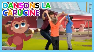 💃Dansons la capucine  Comptine avec paroles  Les amis de Boubi [upl. by Nosrak]