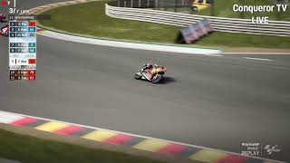 Race Moto2 Sachsenring GermanGP 2024 [upl. by Yenettirb]