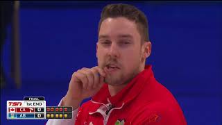 Gushue CA vs Bottcher AB  2018 Tim Hortons Brier  Final [upl. by Fawne]