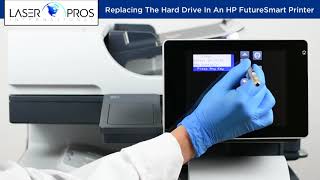 Replacing The Hard Drive In An HP FutureSmart Printer [upl. by Rocco807]