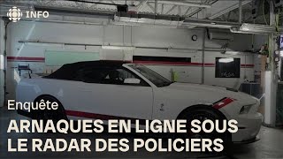 Des arnaques en ligne sous le radar des policiers  La facture [upl. by Mellette]