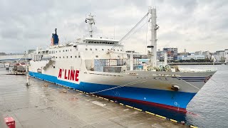 25 Hours by Local Ferry from Kagoshima to Okinawa Japan  Rough Sea [upl. by Ojybbob]