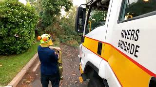 Canberra storm 3 Jan 2022  RFS crews in Belconnen [upl. by Kcinomod564]