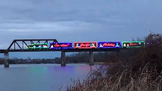 2023 CPKC Holiday Train arriving in Merrickville Ontario Canada [upl. by Spitzer701]